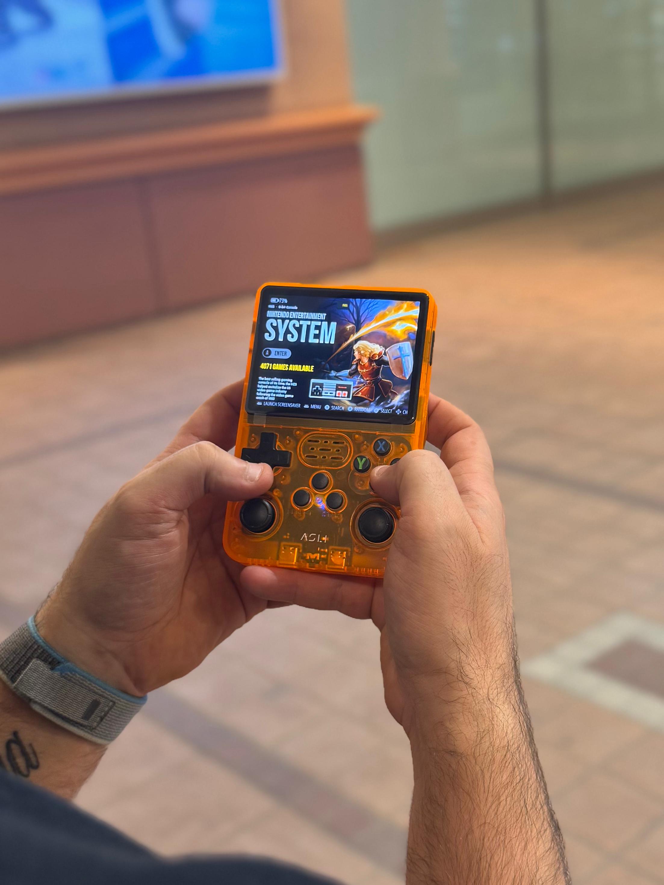 Asli Global Xretro Engine 3.5 Xretro Handheld Game Console With Linux System 128GB | Orange Asli Global Xretro Engine 3.5 Xretro Handheld Game Console With Linux System 128GB | Orange